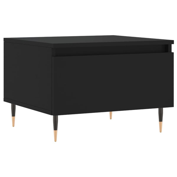Schwarze Couchtische Anidor 50x46x35cm (2er Set, Holz)