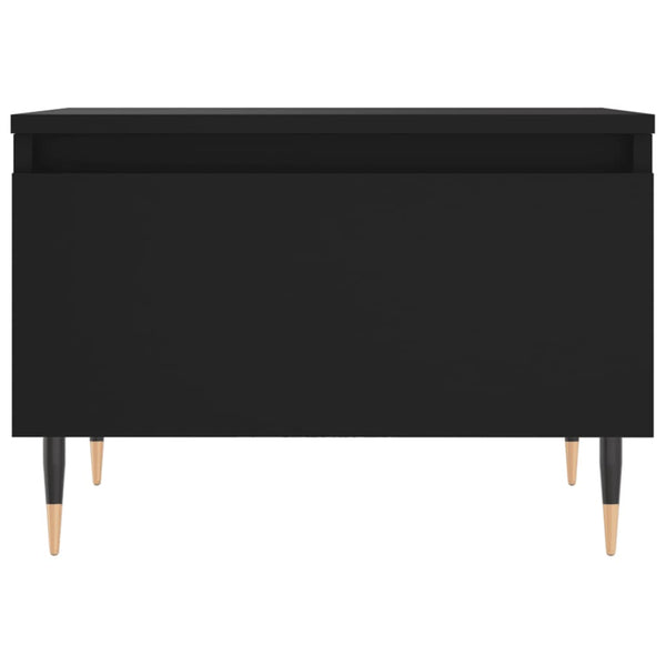Schwarze Couchtische Anidor 50x46x35cm (2er Set, Holz)