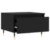 Schwarze Couchtische Anidor 50x46x35cm (2er Set, Holz)