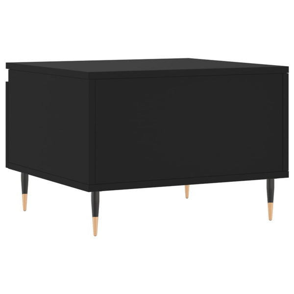 Schwarze Couchtische Anidor 50x46x35cm (2er Set, Holz)