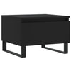 Schwarze Couchtische Giacinta 50x46x35cm (2 Stück, Holz)