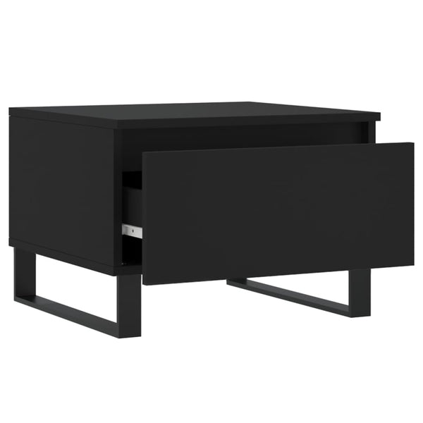 Schwarze Couchtische Giacinta 50x46x35cm (2 Stück, Holz)