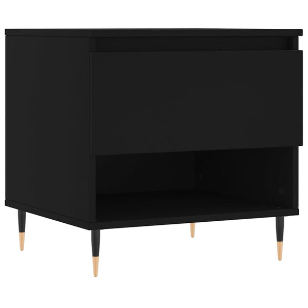Couchtisch Fagarasan schwarz 50x46x50 cm (Holz)