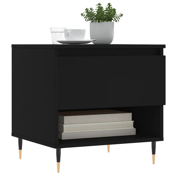 Couchtisch Fagarasan schwarz 50x46x50 cm (Holz)