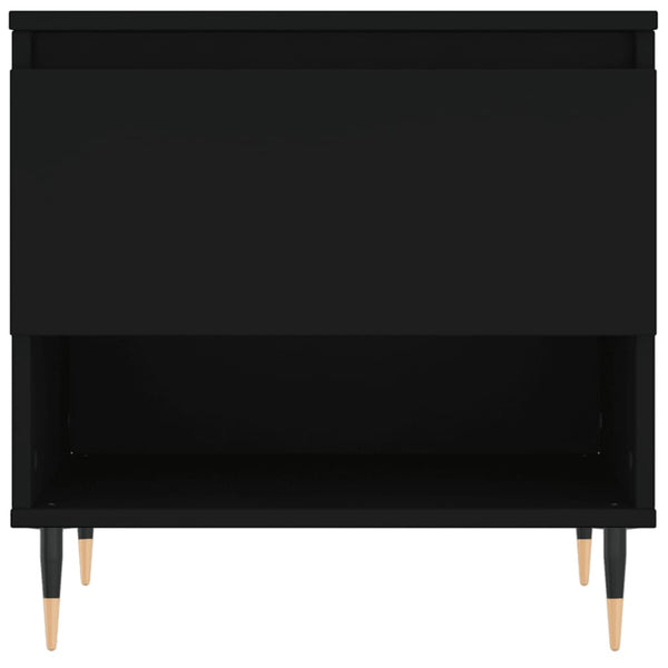 Couchtisch Fagarasan schwarz 50x46x50 cm (Holz)
