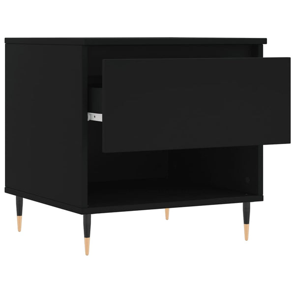 Couchtisch Fagarasan schwarz 50x46x50 cm (Holz)