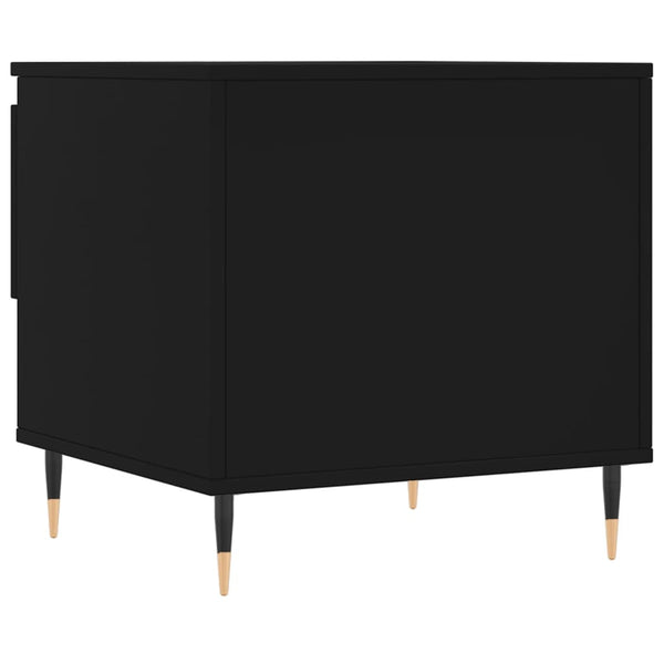 Couchtisch Fagarasan schwarz 50x46x50 cm (Holz)