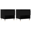 Schwarze Couchtische Fagarasan 50x46x50cm (2 Stück Holz)