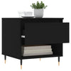Schwarze Couchtische Fagarasan 50x46x50cm (2 Stück Holz)