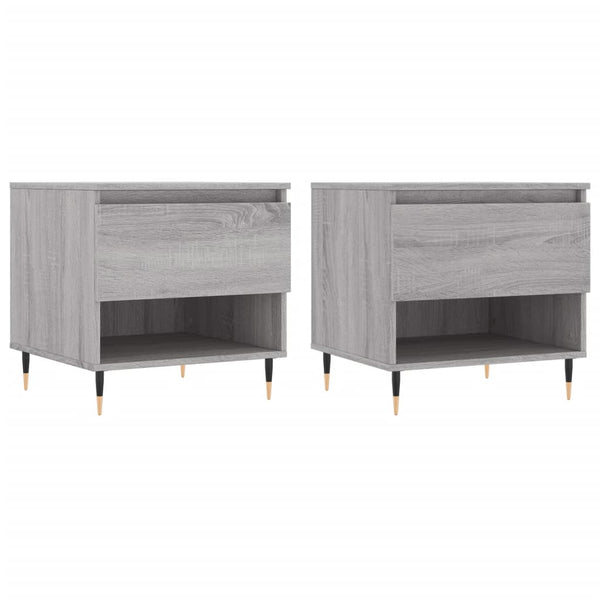 Graue Couchtische Fagarasan 50x46x50cm (2er-Set Sonoma Holz)