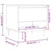 Graue Couchtische Fagarasan 50x46x50cm (2er-Set Sonoma Holz)