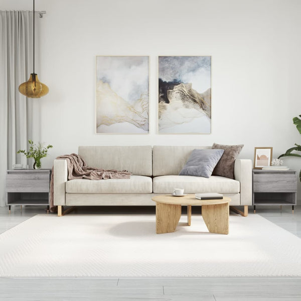 Graue Couchtische Fagarasan 50x46x50cm (2er-Set Sonoma Holz)