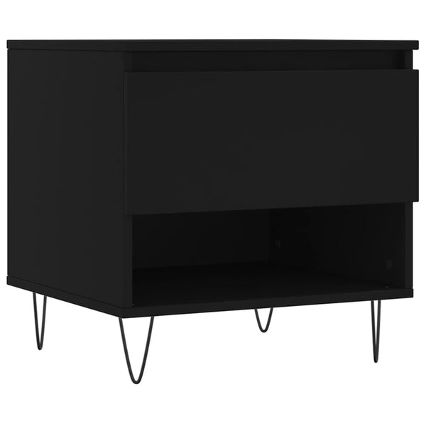 Schwarzer Couchtisch Tipra 50x46x50cm (Holz)
