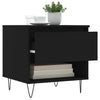Schwarzer Couchtisch Tipra 50x46x50cm (Holz)