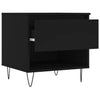 Schwarzer Couchtisch Tipra 50x46x50cm (Holz)