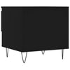 Schwarzer Couchtisch Tipra 50x46x50cm (Holz)