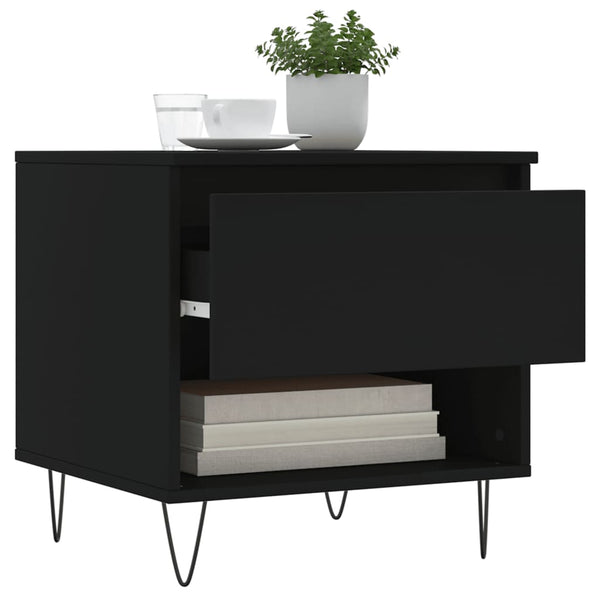 Schwarze Couchtische Tipra 50x46x50cm (2 Stück Holz)