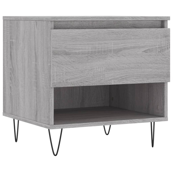 Harmaa sohvapöydät Tipra 50x46x50cm (2 kpl sonoma puinen)