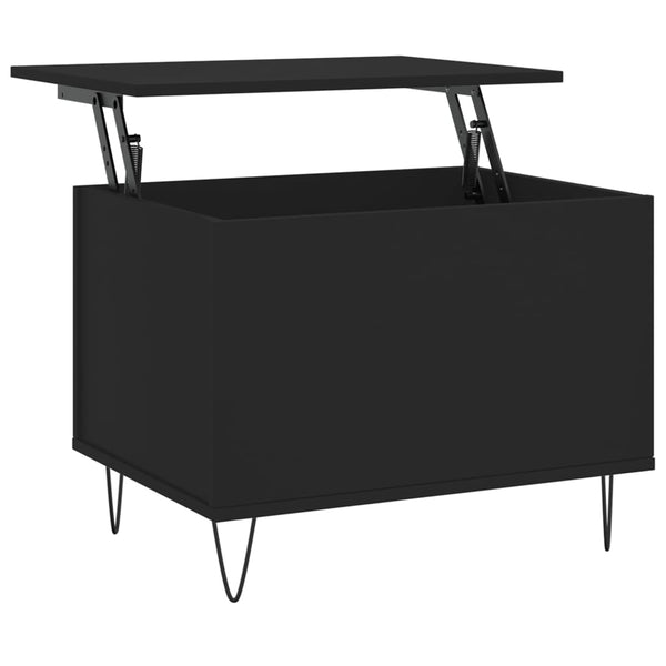 Schwarzer Couchtisch Lagusi 60x44,5x45cm (Holz)