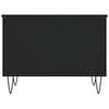 Schwarzer Couchtisch Lagusi 60x44,5x45cm (Holz)