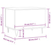 Schwarzer Couchtisch Lagusi 60x44,5x45cm (Holz)
