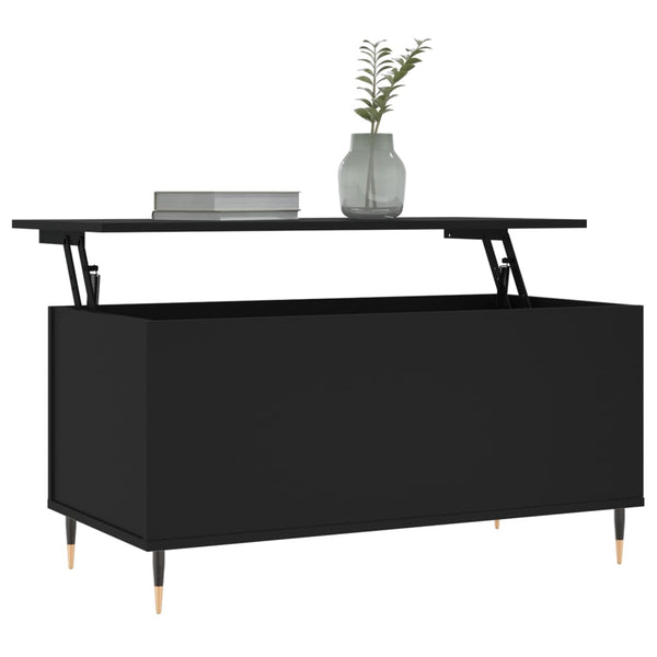 Couchtisch Aloma Schwarz 90x44,5x45cm (Holz)