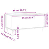 Couchtisch Aloma Schwarz 90x44,5x45cm (Holz)