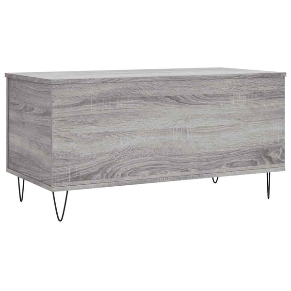 Harmaa sohvapöytä Luchetia 90x44,5x45cm (puinen)
