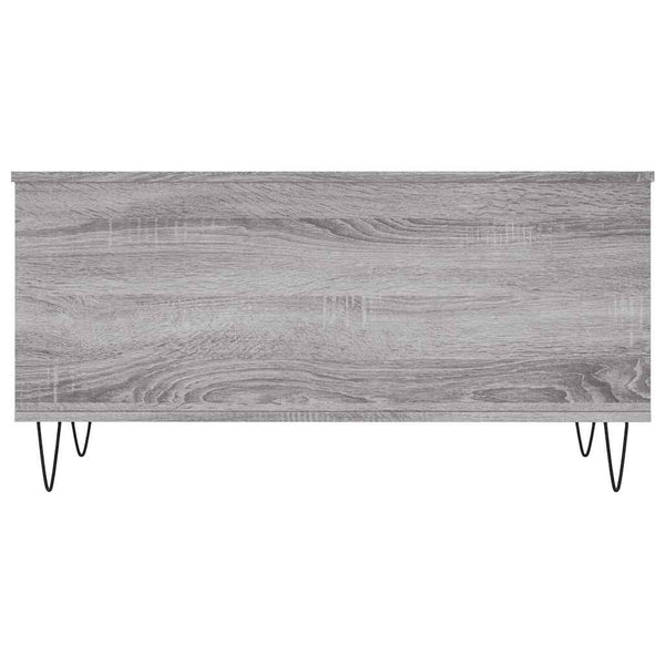 Harmaa sohvapöytä Luchetia 90x44,5x45cm (puinen)