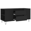 Schwarzer Couchtisch Nicoleti 102x44,5x50cm (Holz)
