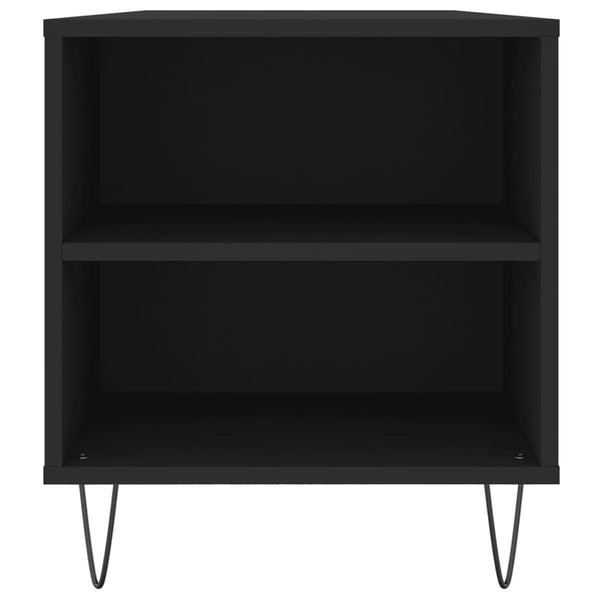 Schwarzer Couchtisch Nicoleti 102x44,5x50cm (Holz)