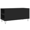 Schwarzer Couchtisch Nicoleti 102x44,5x50cm (Holz)