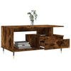 Couchtisch Zaliha aus geräucherter Eiche 90x49x45cm (Holz)