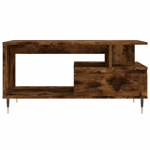 Couchtisch Zaliha aus geräucherter Eiche 90x49x45cm (Holz)