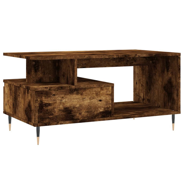 Couchtisch Zaliha aus geräucherter Eiche 90x49x45cm (Holz)