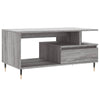 Grauer Couchtisch Zaliha 90x49x45cm (Holz)