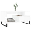 Weißer Couchtisch Godrocenco 90x49x45cm (Holz)