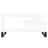 Weißer Couchtisch Godrocenco 90x49x45cm (Holz)