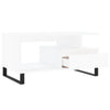 Weißer Couchtisch Godrocenco 90x49x45cm (Holz)