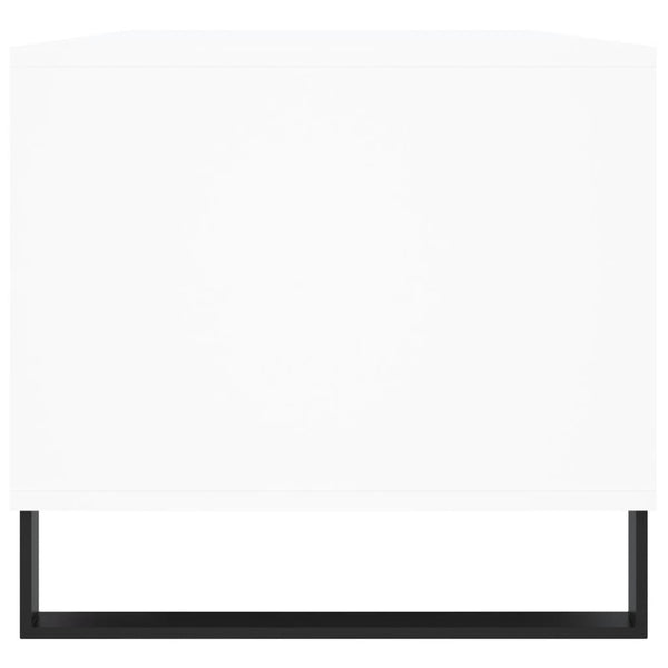 Weißer Couchtisch Godrocenco 90x49x45cm (Holz)