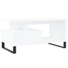 Weißer Couchtisch Godrocenco 90x49x45cm (Holz)