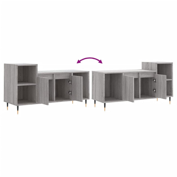 Harmaa tv-taso Telian 100x35x55cm (puinen)