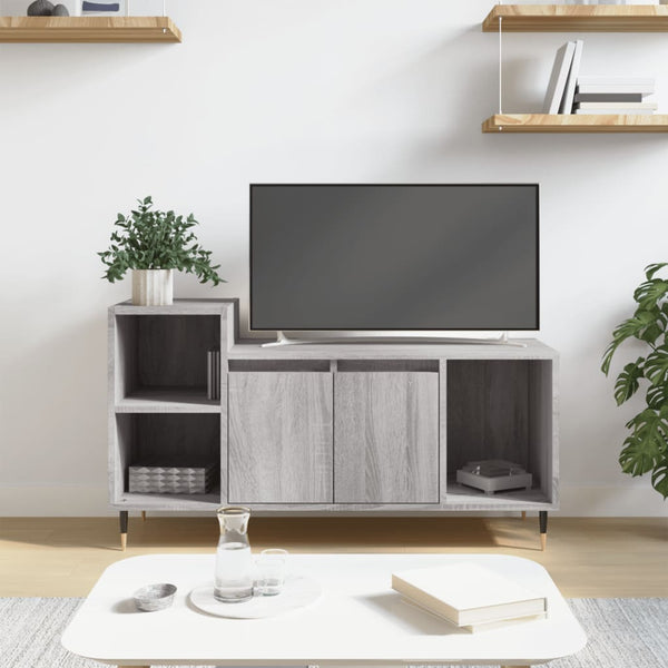 Harmaa tv-taso Telian 100x35x55cm (puinen)
