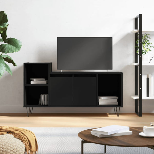 Musta tv-taso Henriete 100x35x55cm (puinen)