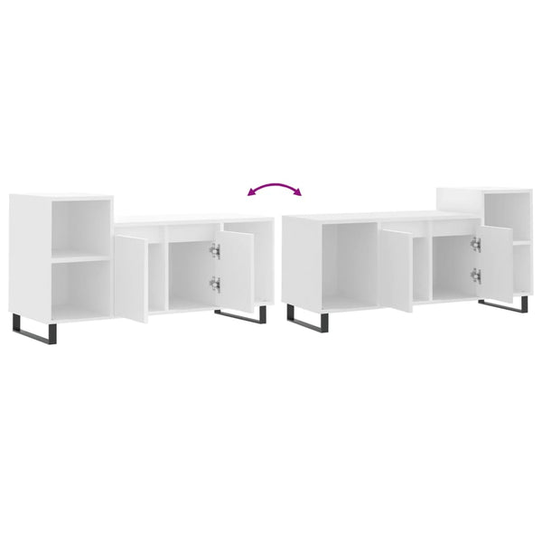 Weißes TV-Lowboard Anitra 100x35x55cm (Holz)
