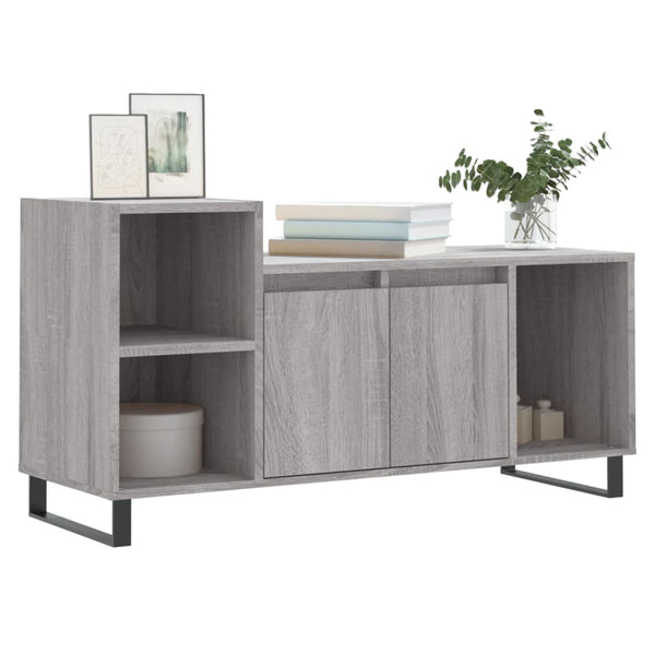 Graues TV-Möbel Anitra 100x35x55cm (Holz)