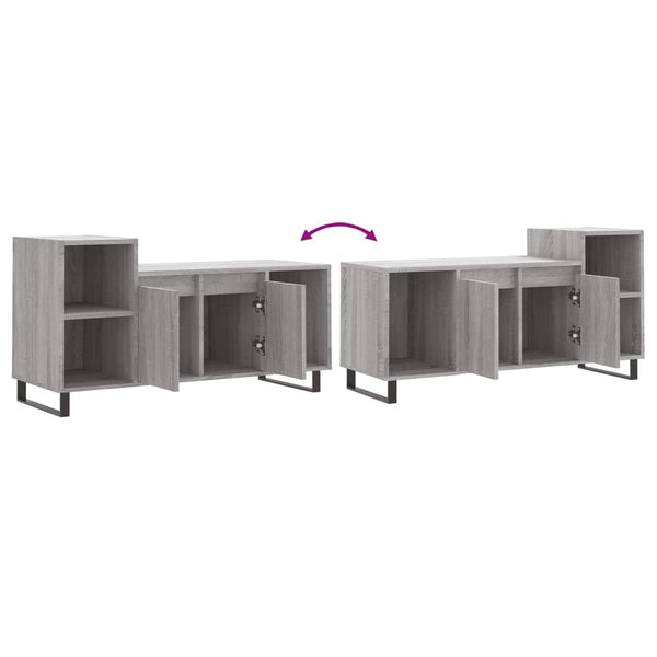 Graues TV-Möbel Anitra 100x35x55cm (Holz)