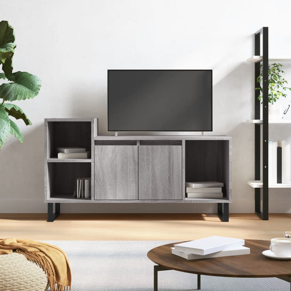 Graues TV-Möbel Anitra 100x35x55cm (Holz)