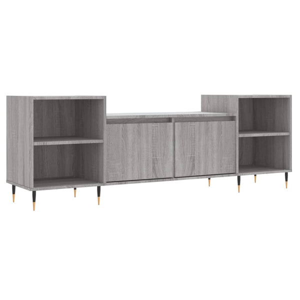 Graues TV-Möbel Kermit 160x35x55cm (Holz)
