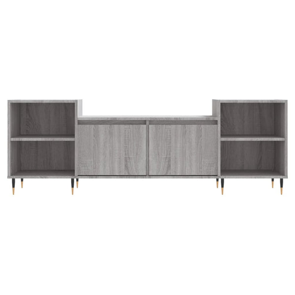 Graues TV-Möbel Kermit 160x35x55cm (Holz)